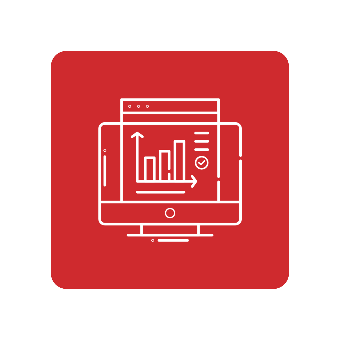 Icon for 'robust reporting solutions'